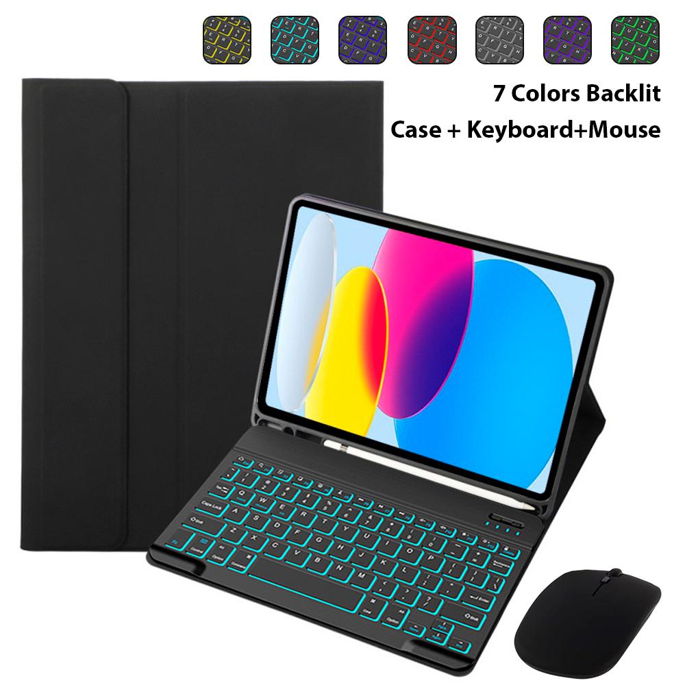 New Keyboard Case Mouse for Samsung Galaxy Tab S6 Lite A7 10.4 A8 10.5 A9+ S7 8 9 11FE Plus 12.4 A7 Lite A9 8.7 S8 S9 Ultra14.6