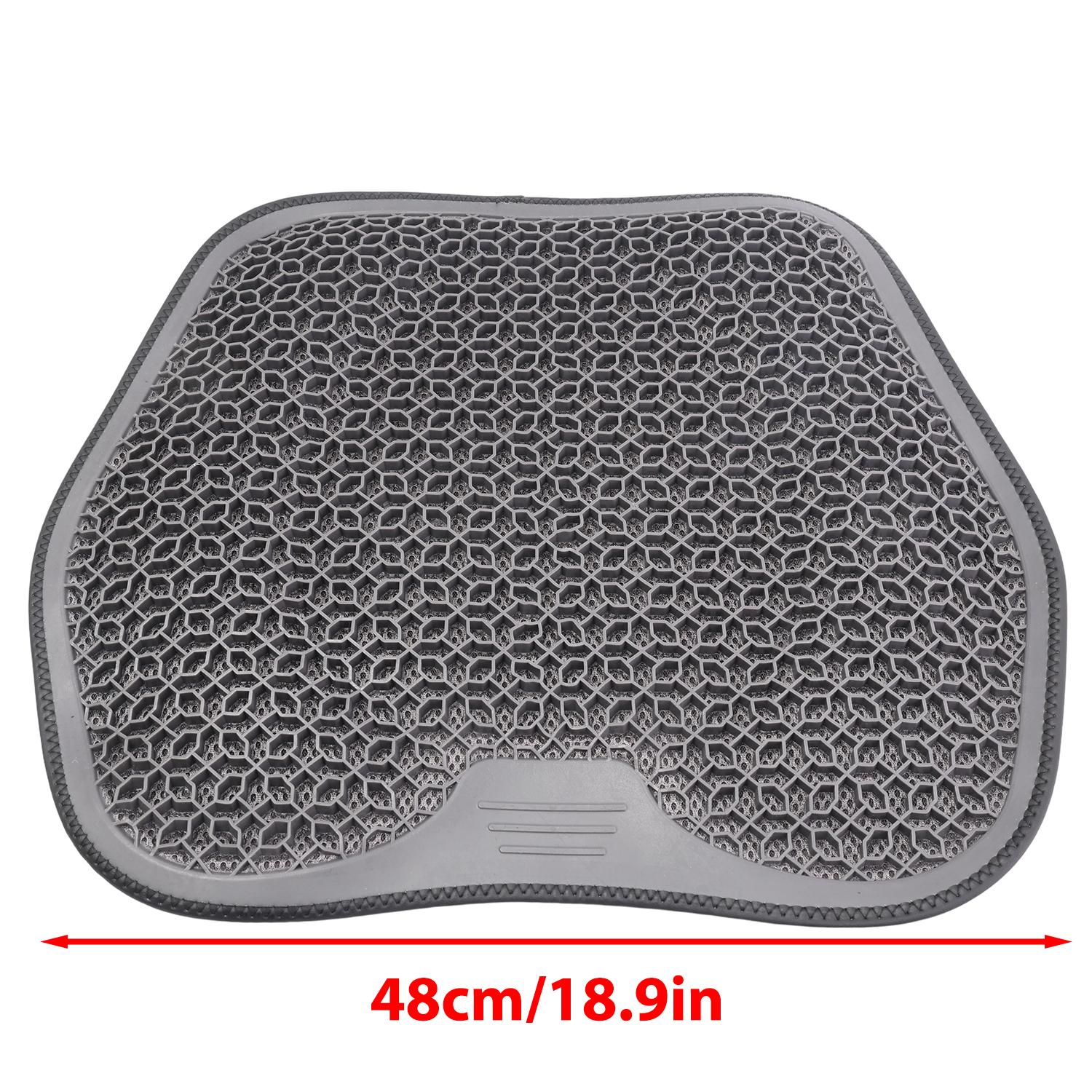 Coussin en Gel à Motif Nid d'Abeille Respirant Doux Accessoire de Refroidissement d'Été pour Voiture Confortable Élastique Coussin de Siège de Voiture en Gel TPE gel&Spring And Summer