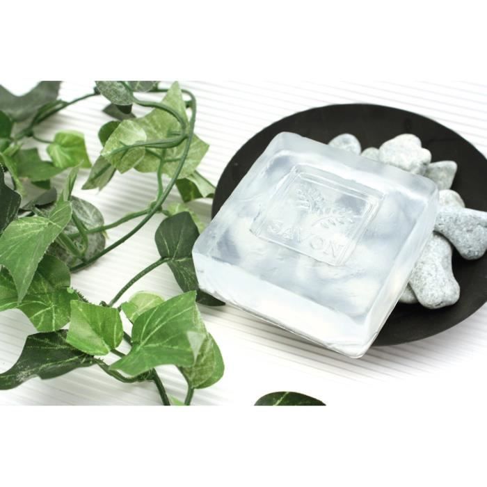 Bloc savon transparent 500 g (micro-ondes) - DTM - Savon personnalisé facile à réaliser