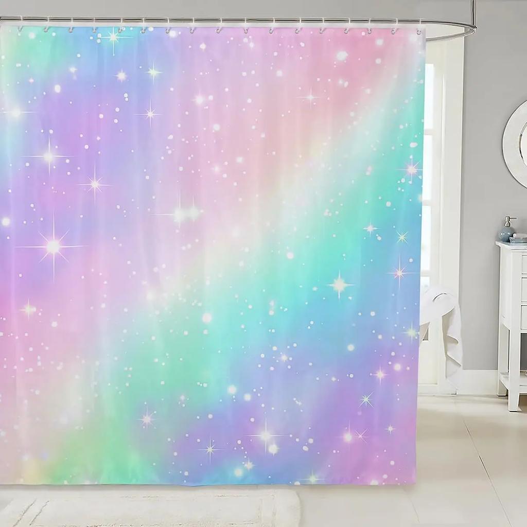 GAECat&Dog Bathtub Bath Curtain Dandelion Cute Pet Animal Bathroom Set Accessories for Kids, Teens&Adults,Waterproof Shower Cu