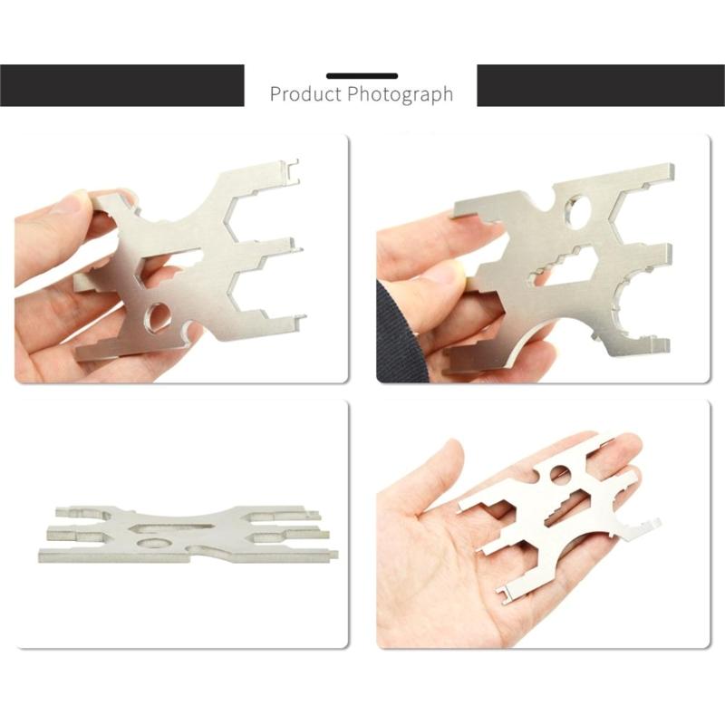 Diving Equipment Repair Tools Portable Stainless Steel Credit Card Screwdriver for Home Repairs & Outdoor Activities