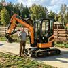 New Upgrade 2.6ton Compact Mini Excavator Euro5 Certified Side Swing Boom Stable Performance For Farm Excavation Customized