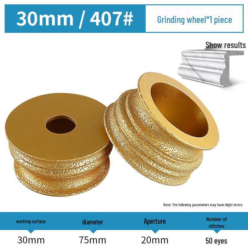 Stone Edge Grinding Wheel for French Edge Granite & Marble Tile - Trimming, Rounding, and Grooving with Angle Grinder