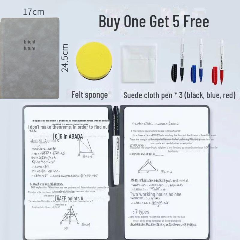 

Компактная стираемая доска-блокнот и настенная наклейка (А5/А4)