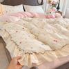 Class A French Spring And Summer Double-Layer Yarn, Pure Cotton Cotton Bed Sheet, Quilt Cover, Quilt Cover, Summer Dormitory Bed