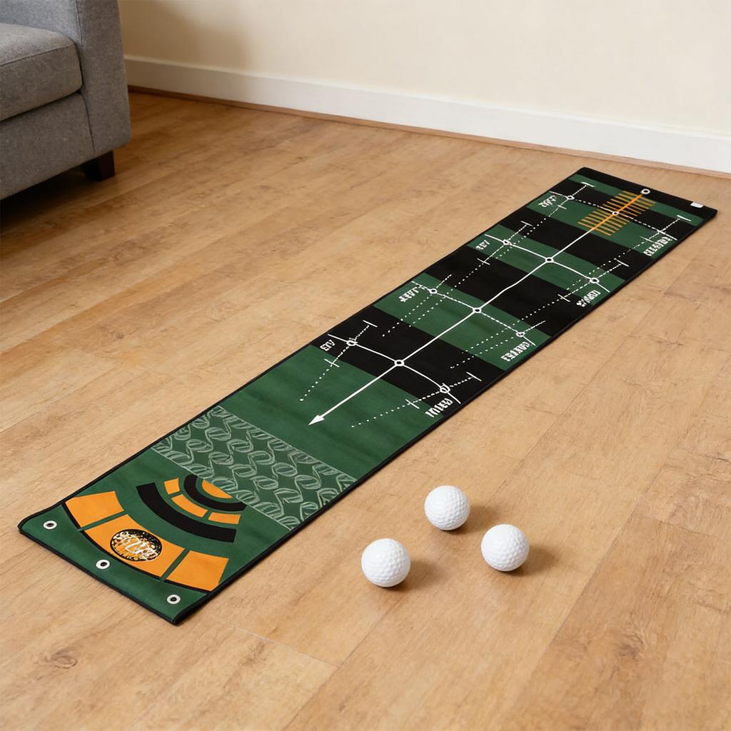 Putting Mat Training Aid Practice Putting Green Mat Anti Slip Backing for Indoor  