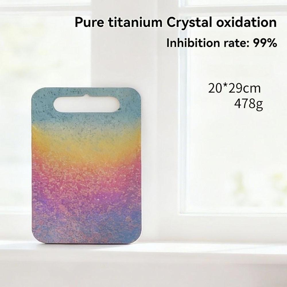 

100% титановые разделочные доски для кухни Антибактериальная доска Утолщенная Двусторонняя Пищевой класс Портативная для нарезки фруктов и мяса