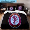 Football Villa Design 3PCS Print Bedding Set, Includes A Duvet Cover and Two Pillowcases for Bedroom, Dormitory, Suitable for All Seasons