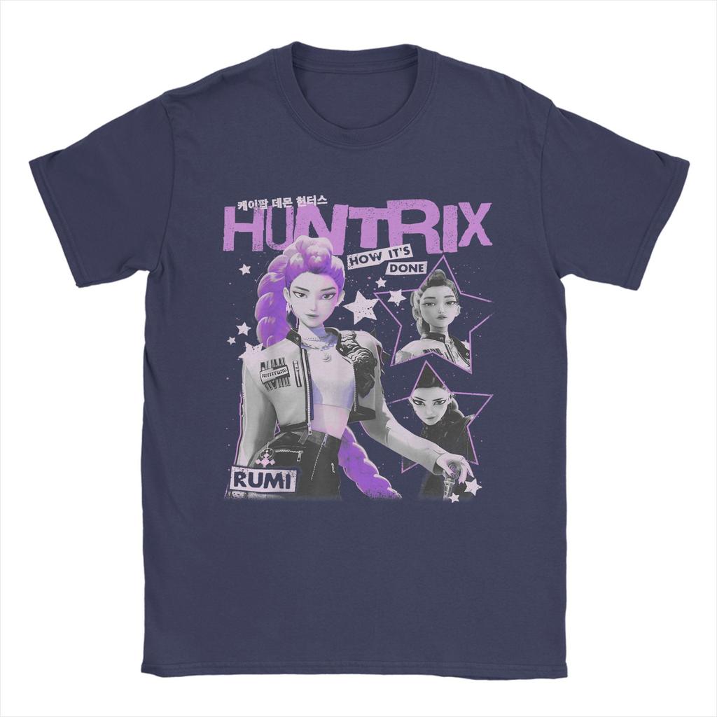 Funny Huntrix Rumi How It's Done Retro Poster Kpop Demon Hunters T-Shirts for Men Cotton T Shirt  Short Sleeve Tees Printed Tops