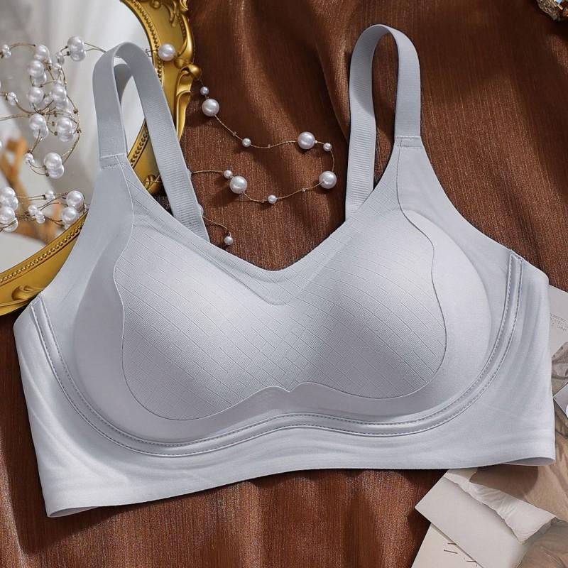 Womens Seamless Thin Underwire Bra Push Up Large Bust Minimizer Breathable Comfort