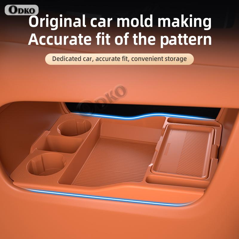 For AITO M8 Silicone Storage Box Center Console under Layer Modification Special Car Interior Accessories Organizer
