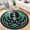 1pc Eagle Emblem Office Round Area Rug, Under Office Chairs Bedroom Living Room Home Decor, Room Deco