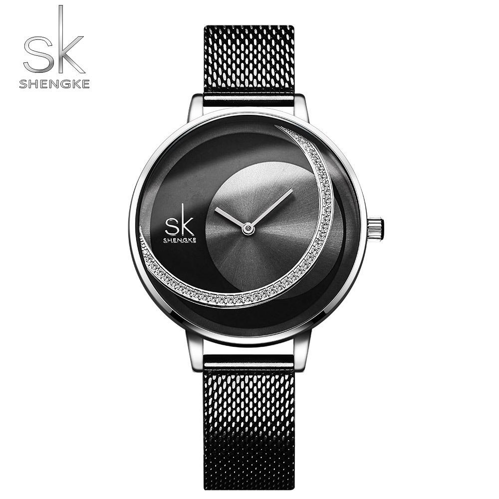 Ladies Watch Women'S Fashion Diamond-Encrusted Women'S Watch Sun Pattern Dial Women'S Famous Watch Waterproof Quartz Watch Women 0088