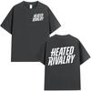 TV Series Heated Rivalry Logo Print Tshirts Unisex Women Fashion Vintage T Shirt Cotton Casual Short Sleeves Tshirt Streetwear