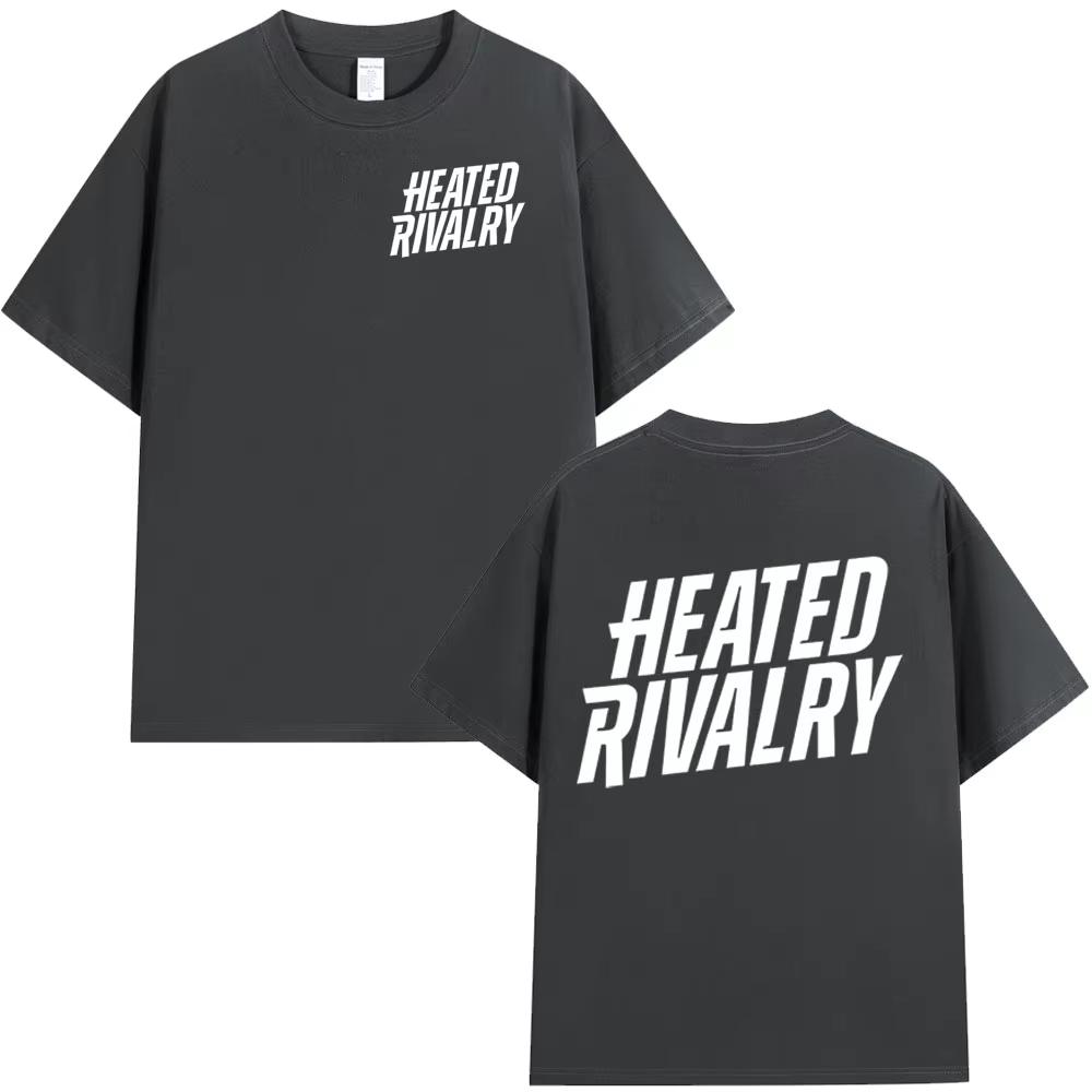 TV Series Heated Rivalry Logo Print Tshirts Unisex Women Fashion Vintage T Shirt Cotton Casual Short Sleeves Tshirt Streetwear