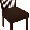 Jacquard Chair Seat Cover Elastic Chair Slipcovers for Home Banquet Dining Room Solid Color Removable Washable Chair Covers
