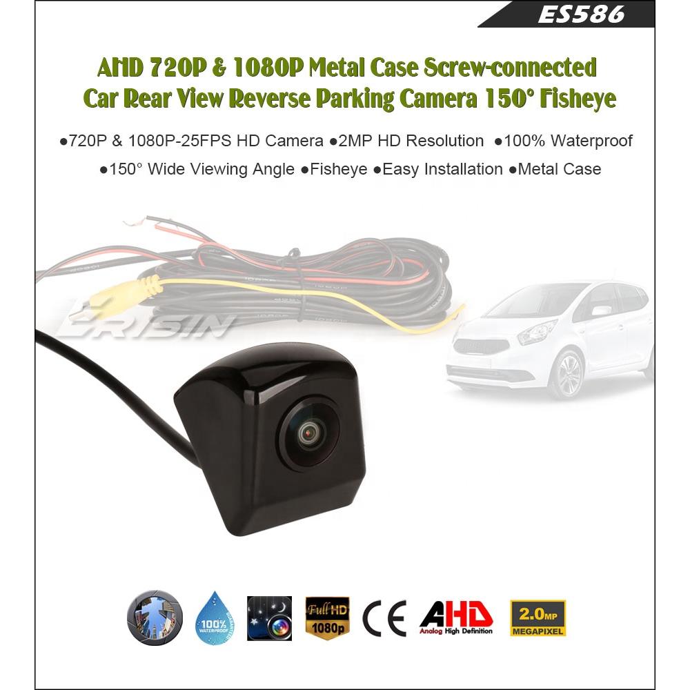 EU Stock Hot Selling Erisin ES586 AHD 1080P High Resolution Guide Line Car Rear View Camera for NTSC/PAL CVBS Camera GPS Radio