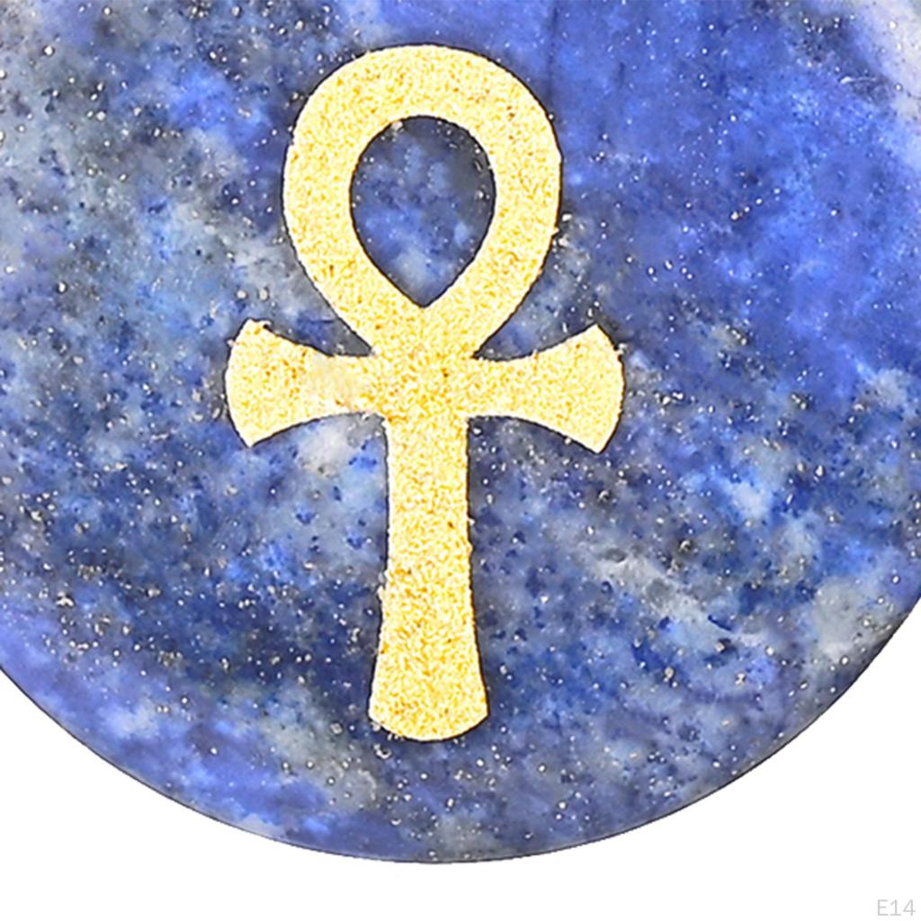 30mm Diameter Round Necklace Pendant Ancient Egyptian Ankh Cross Fashion Jewelry Talisman