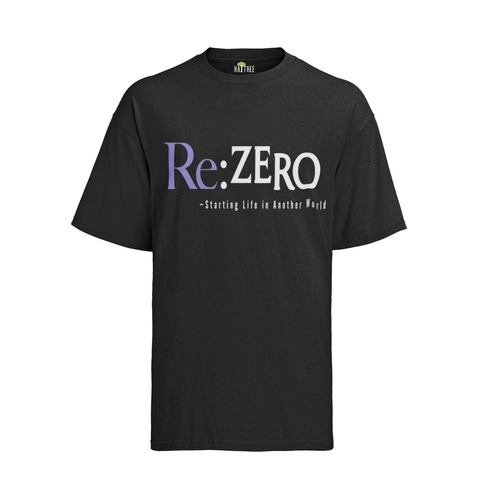 Re:Zero Starting Life in Another World Anime Logo New Herren Bio T-Shirt Mens Womens Tees Top Herren XL