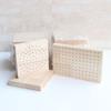 2Pcs Hole 61/81 Wooden Polishing Head Storage Board Square Save Space Nail Drill Bit Display Base 10*10cm Creativity
