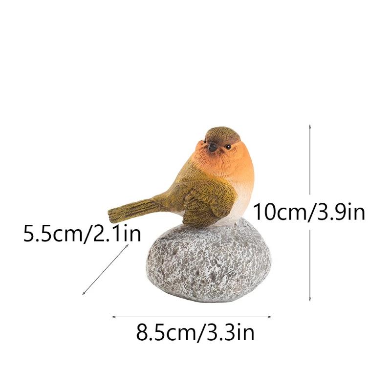 Cute Simulation Bird Resin Ornaments for Home Courtyard, Outdoor Garden Landscape Decoration, Resin Crafts,fairy Garden
