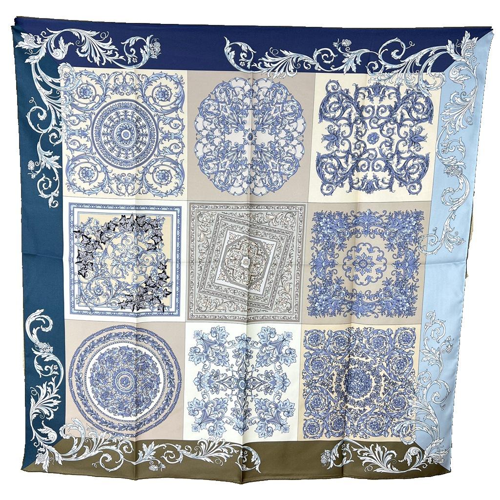 Gentle And Quiet Light Face! Elegant Retro Twill Silk Scarf Women'S Spring Mulberry Silk Scarf Square Scarf
