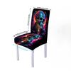 Elastic Chair Cover Dustproof Non-Slip Durable Skin-Friendly Integrated Backrest Chair Cover Halloween Holiday Chair Protector