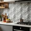 2 Pcs Wall Tile Stickers, Peel And Stick Backsplash, Self Adhesive Waterproof Kitchen Wall Tile Decals for Kitchen, Bathroom, Walls, Floors