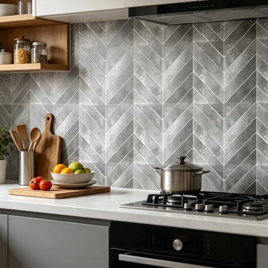 2 Pcs Wall Tile Stickers, Peel And Stick Backsplash, Self Adhesive Waterproof Kitchen Wall Tile Decals for Kitchen, Bathroom, Walls, Floors