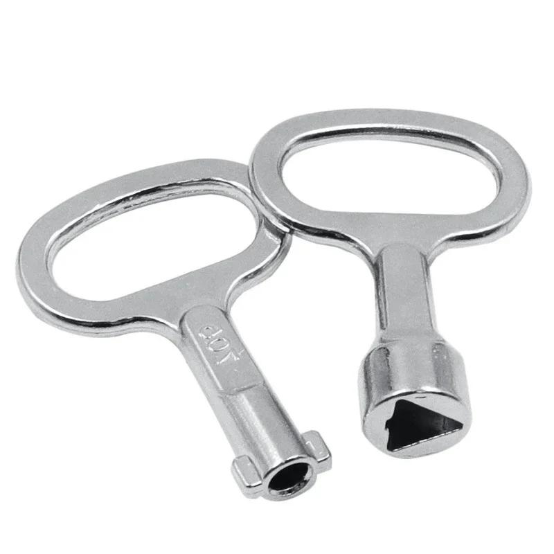 Universal Triangle Key Spanner - Multi-Point Lock Tool for Electric Cabinets, Lift Door Panels, Professional Security Wrench Set