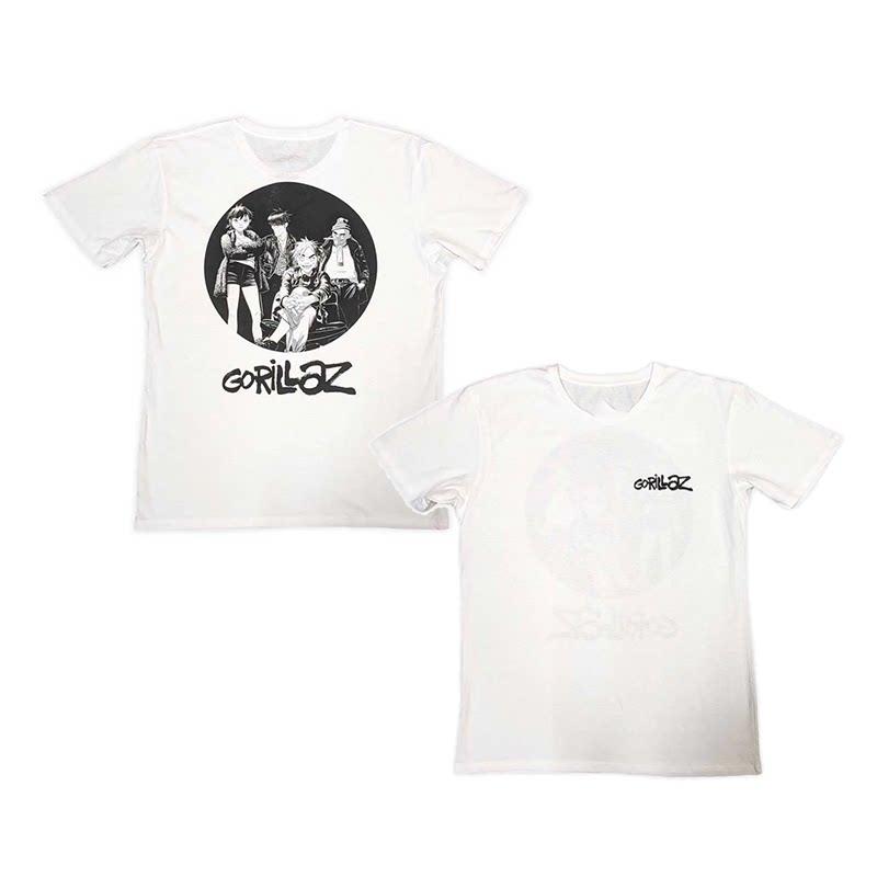 Summer (Virtual Band) Gorillaz Hip-Hop American Retro Polyester Casual Short-Sleeved Round-neck T-Shirt