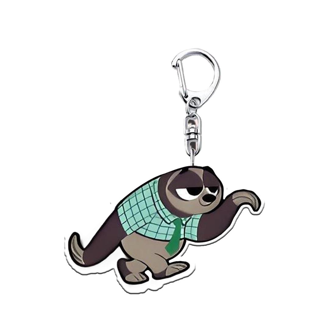 Set Of 1 Anime Acrylic Keychain Double Side Pendant Keyring