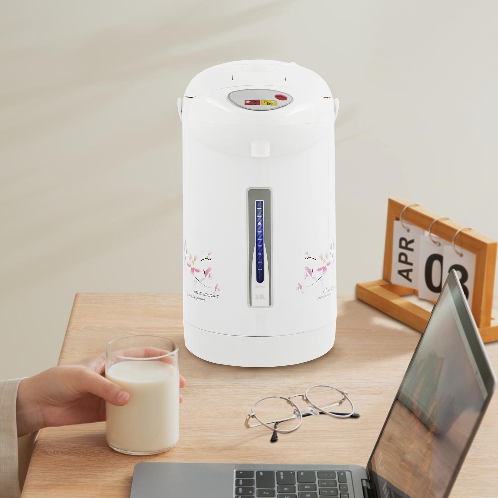 

Электрический чайник 3 л из нержавеющей стали 304, 110 В, белый, колонна, настольный, бойлер для горячей воды, кнопочный тип для ресторанов, кухонь 3-4L белый