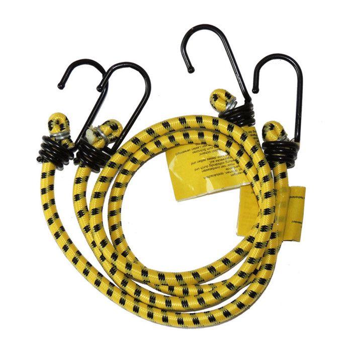 Set tendeur élastique - 60cm - 2 unités - Crochets robustes - Couleurs assorties - 08162