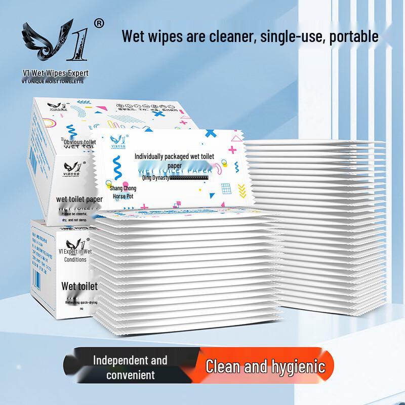V1 Flushable Wet Toilet Wipes (40 Count)