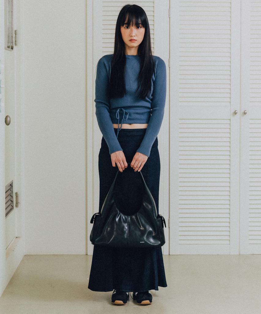 Telefono Pocket Hobo Bag - Black