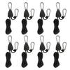 1/2/4/6/8/10/12/14/16pcs Hanger Pulley Ratchets Kayak Rope 1/8 Lift Pulley Rope Pulley 1.6M Lock Tie Down Strap Sky Curtain Tent