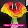 Long Latin Belly Dance Shawls Gradient Color Dancing Scarf Fashion Performance Shawl
