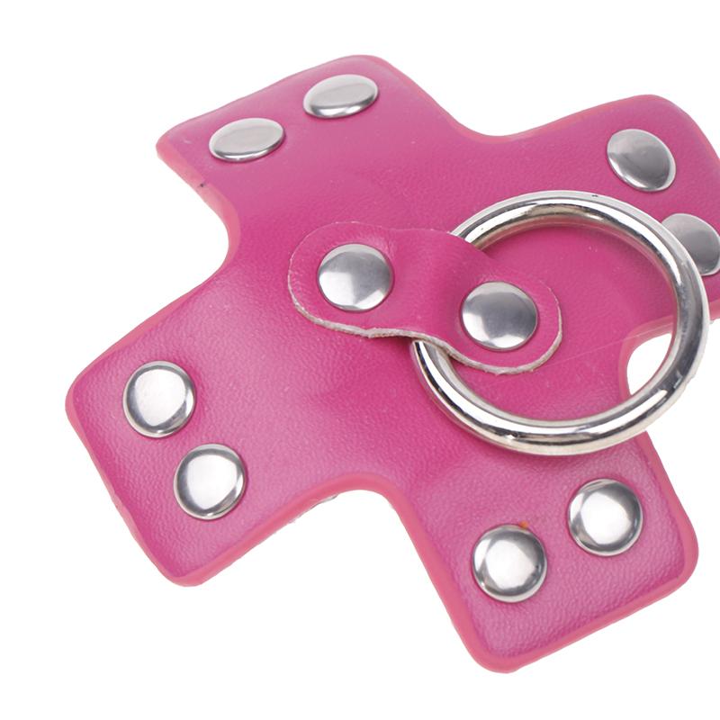 Women 1Pair Sexy Leather Cross Nipple Cover Reusable Breast Stickers Self Adhesive Nipple Pasties Nipple Covers Bra Accessoriesw