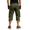 Herr Casual Bomull Cargo Shorts Flerfickiga Knälånga Avslappnad Passform Utomhus Utan Bälte