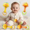 Baby Sensory Toys with Rattles - Multicolor Tactile Stimulation Toys for Motor Skills Development, Gripping & Ringing Sounds