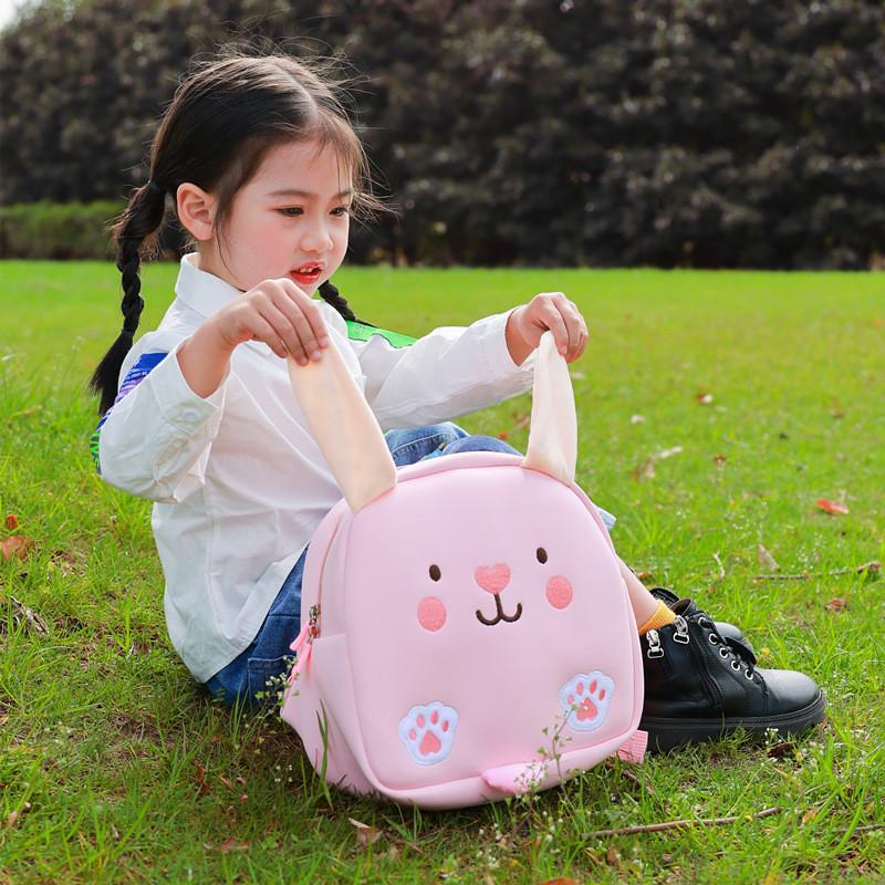 Cute Breathable Neoprene Preschool Backpack Cartoon Animal Pattern For Toddlers