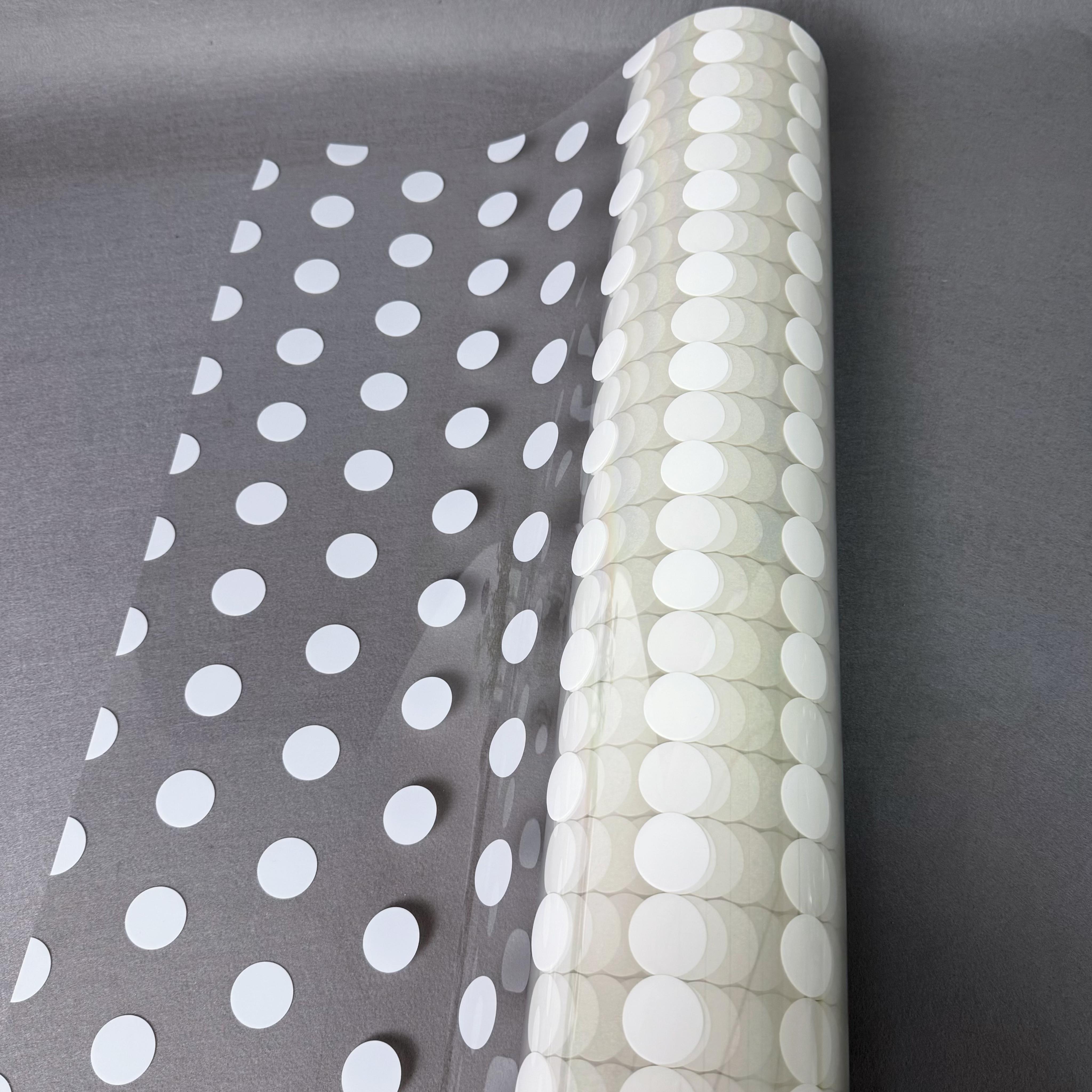 Decorative Privacy Stained Glass Film Roll PET 2 Mil Thick Self-Adhesive Glossy Surface Modern Design White 1.52x30m Home белый
