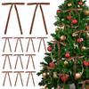 12pcs/set Vintage Christmas Tree Bows Christmas Gift Versatile Usage Velvet Bows Elegance Indoor Outdoor Decorations