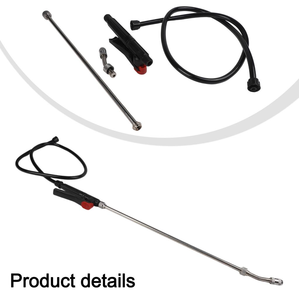 Sprayer Wand 29 Inch Stainless Steel with Adjustable Nozzle and Threaded Connector for Efficient Hose Connection