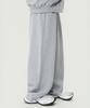 Beokeuldaun 500G Heavy Cotton Simple Wide Fit Balloon Sweatpants (Melange Grey)