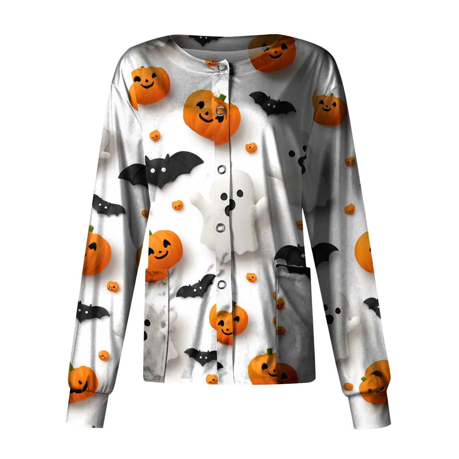 

Женский повседневный однобортный топ с длинным рукавом и принтом Dry-nurse XXXL белый