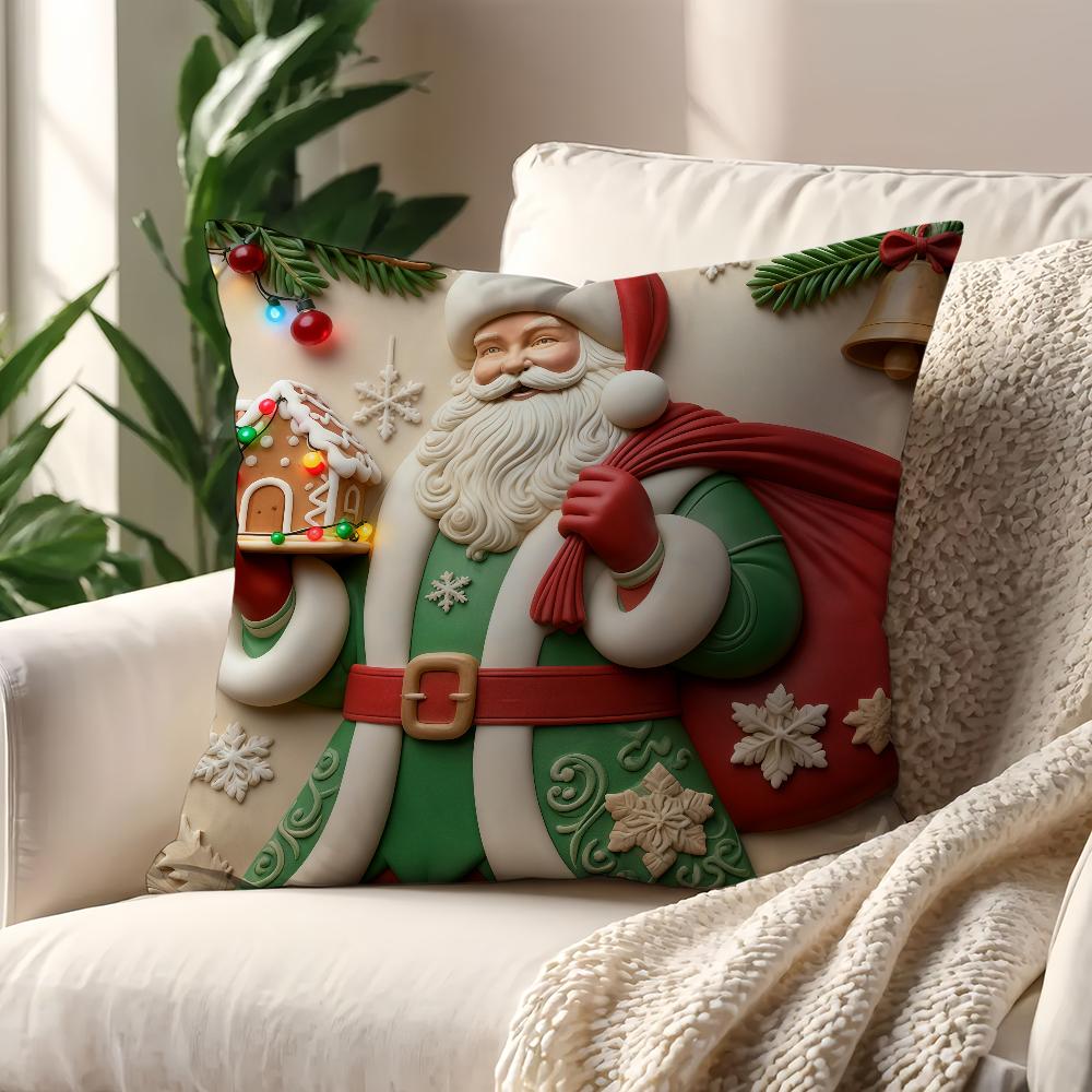 Santa Claus reindeer snowman ww cushion cover Best Home Office Coffee Pillow Sofa Printing Decoration Room Shop Car Nordic Hit