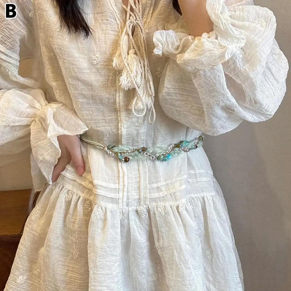 

Vintage Bohemian Ethnic Style Women s Hair Accessories Silk Scarf Hair Ties Waist Chains Hair Bands Fashionable Decorations