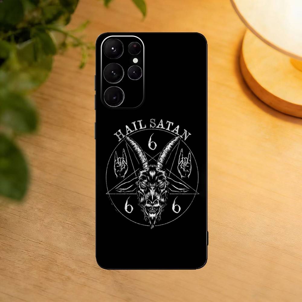 Hail S-Satan  Phone Case For Samsung S25,24,21,22,23,30,Ultra,20,Plus,Fe,Lite,Note Soft Black Cover